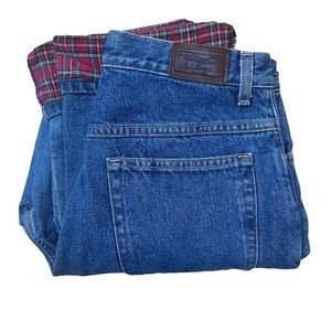 VTG Flannel Lined L.L.Bean Denim Jeans
